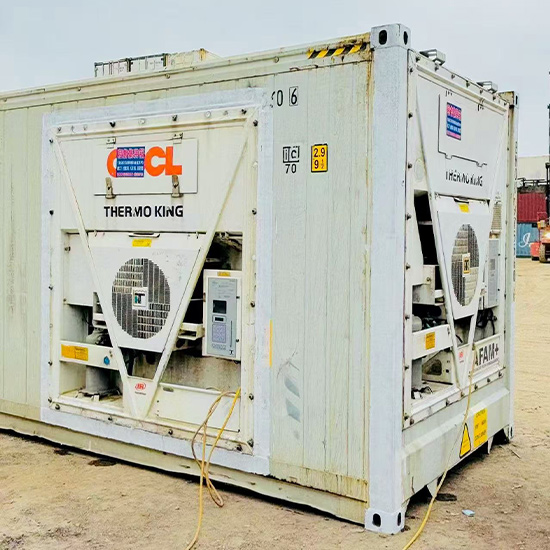 Second hand 20-foot Refrigerated Container Converted into a quick-freezing Warehouse (6. 058m * 2.438m * 2. 591m)